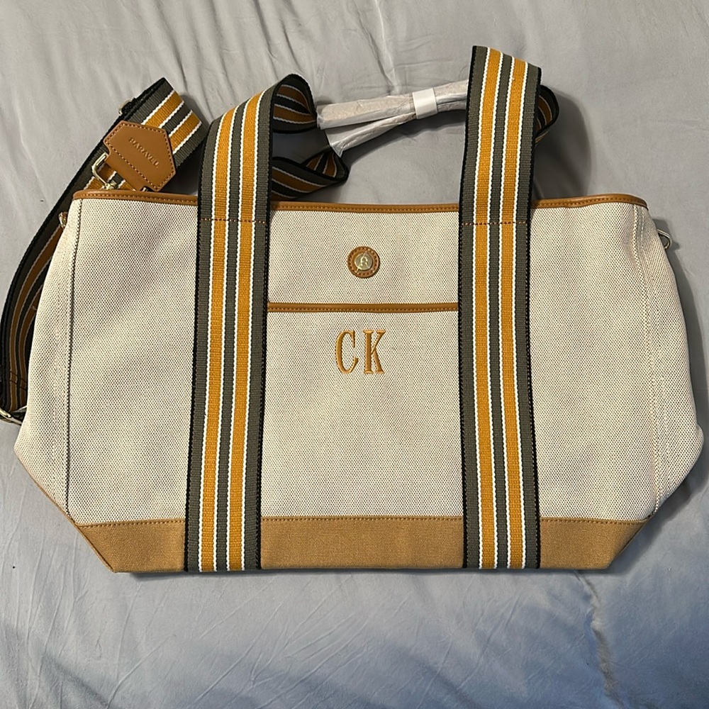 Paravel Medium Cabana Tote Shandy Personalized CK with Strap